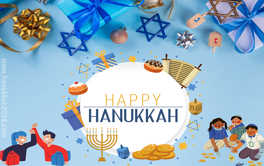 Happy HANUKKAH 2024 Wishes for Friends